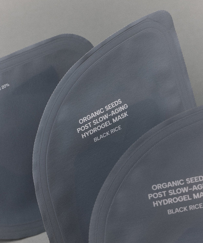 WHAMISA Organic Seeds Post Slow-Aging Hydrogel Mask Black Rice