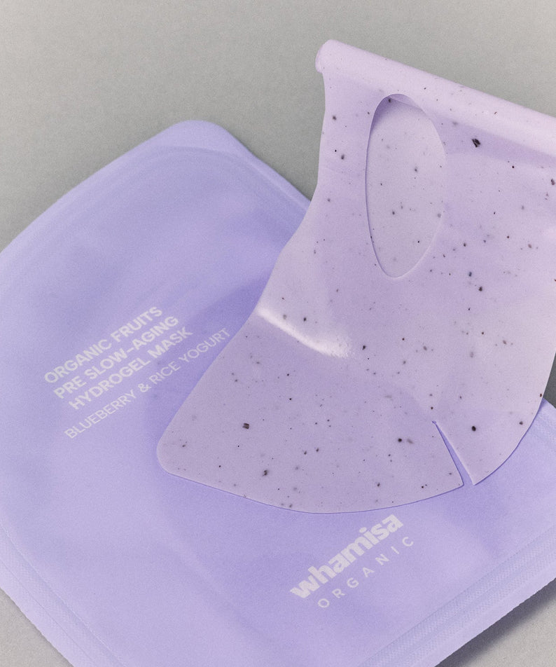 WHAMISA Organic Fruits Pre Slow-Aging Hydrogel Mask Blueberry & Rice Yogurt