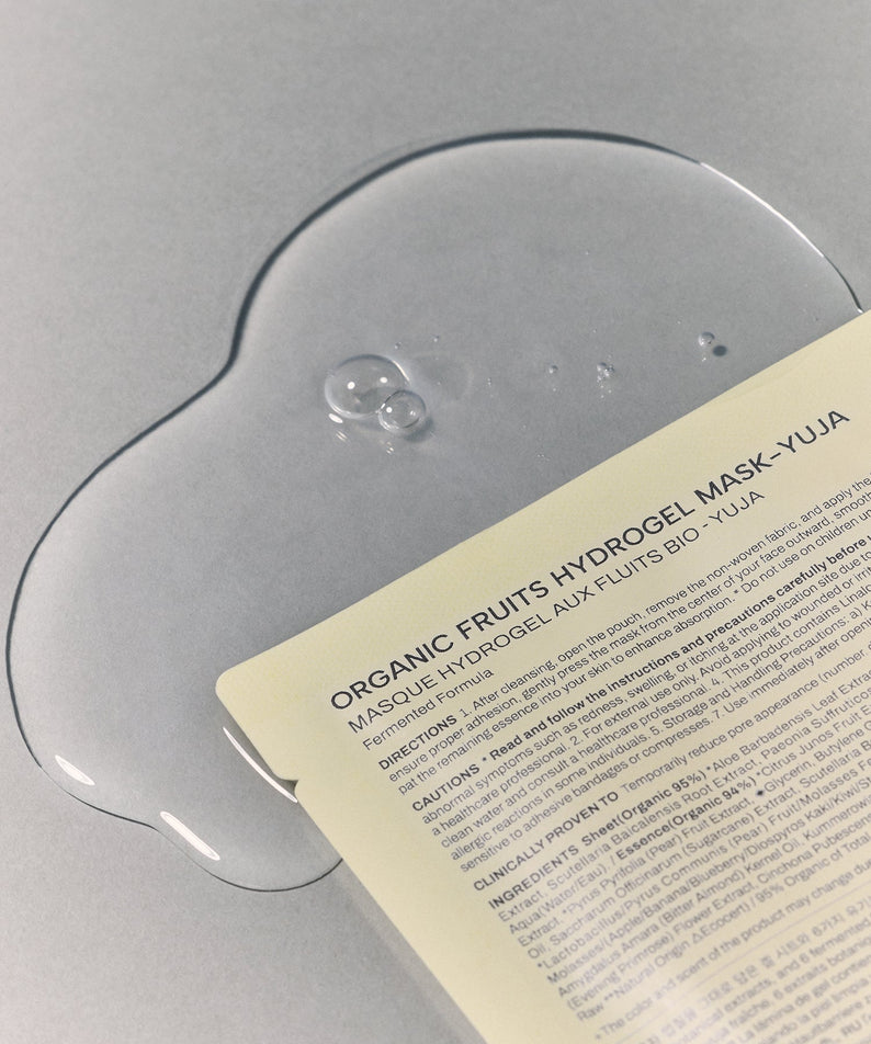 WHAMISA Organic Fruits Hydrogel Mask - Yuja