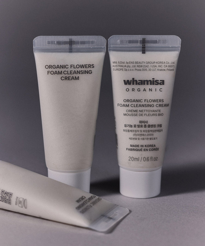 WHAMISA Organic Flowers Foam Cleansing Cream
