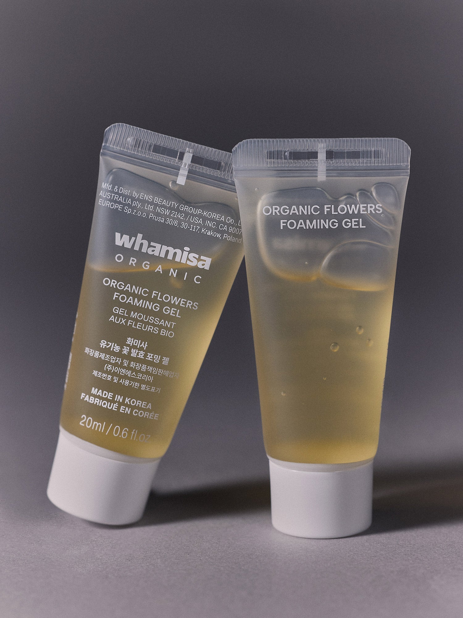 WHAMISA Organic Flowers Foaming Gel