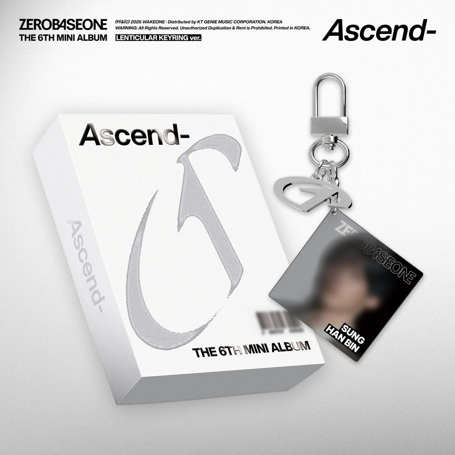 ZEROBASEONE - The 6th Mini Album [Ascend-] (LENTICULAR KEYRING Ver.) (Random 1 of 5) - Album Kpop