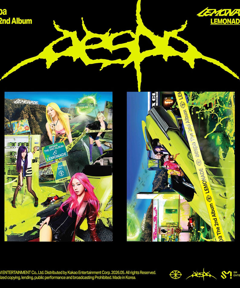 aespa - 2nd Full Album [LEMONADE] (LEMONADE Ver.) (Random 1 of 2) - Kpop Album Koolseoul