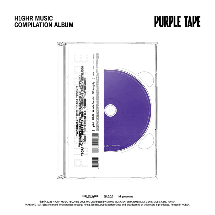 H1GHRMUSIC - pH-1, (lIlBOI), Woodie Gochild, BIG Naughty - H1GHRMUSIC Compilation [PURPLE TAPE] - Album Kpop