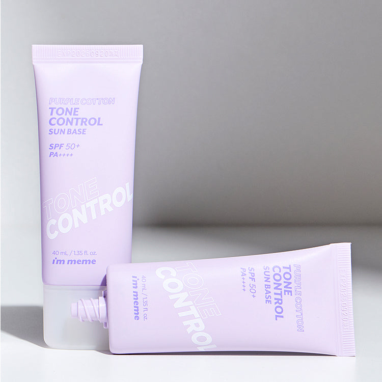 IM'MEME Purple Cotton Tone Control Sun Base 40ml SPF50+ PA++++