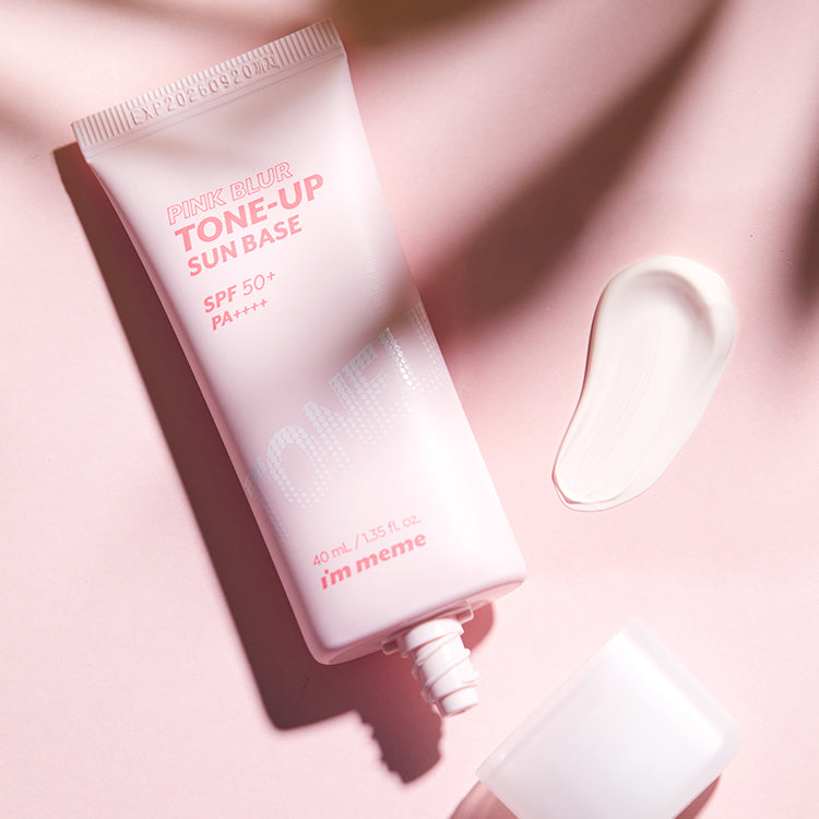 IM'MEME Pink Blur Tone-Up Sun Base + Pact 2-Piece Set