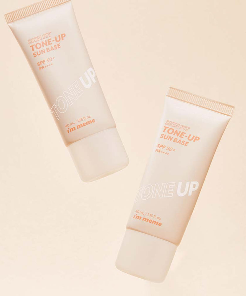 IM'MEME Skin Fit Tone-Up Sun Base 40ml SPF50+ (1+1 Duo)