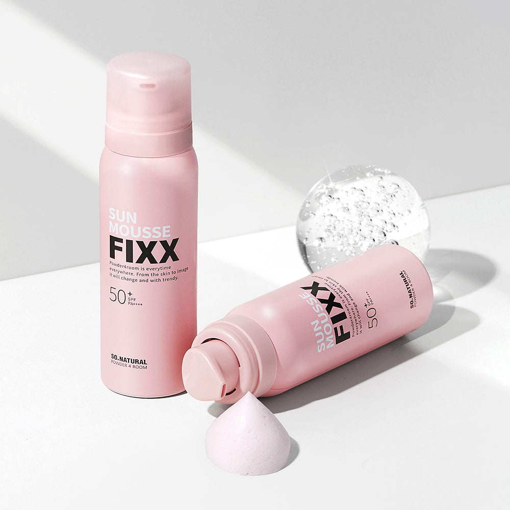SO NATURAL Ultra Adhesion Fixing Glowy Mousse Sun Fixer 75ml SPF50+ PA++++