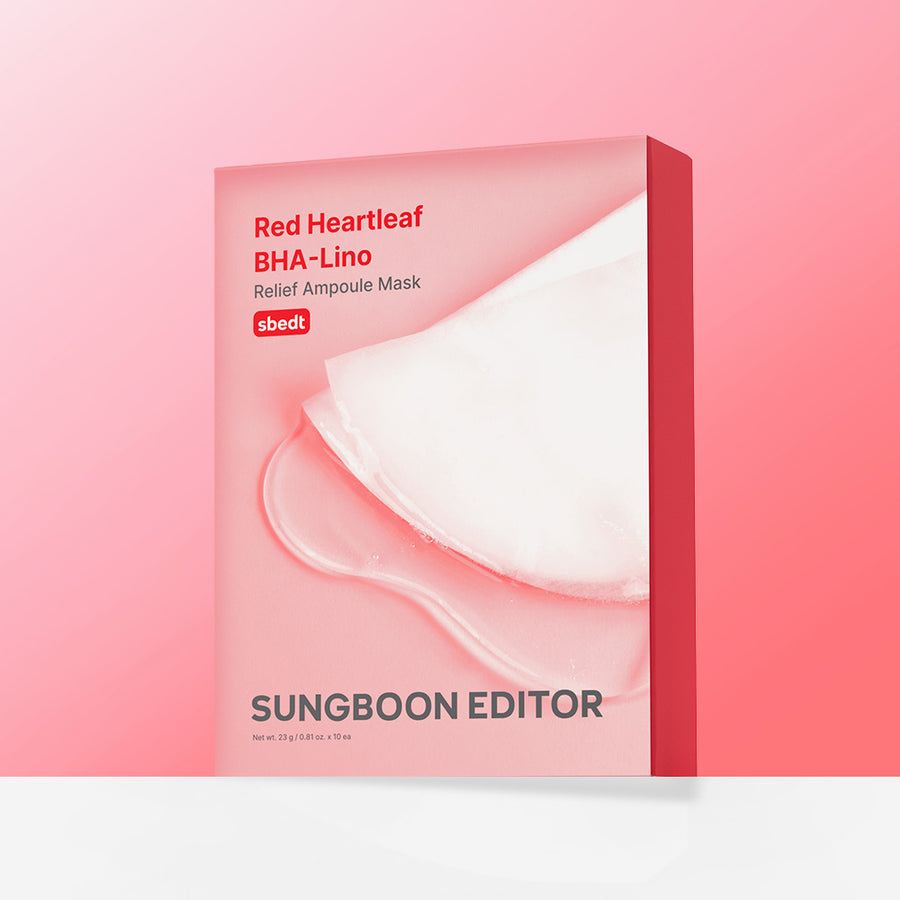 SUNGBOON EDITOR Red Houttuynia BHA Sheet mask 10 pcs
