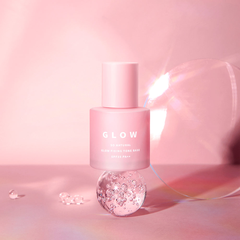 SO NATURAL Water Pink Tone Glow Fixing Tone Base 30ml SPF35 PA++
