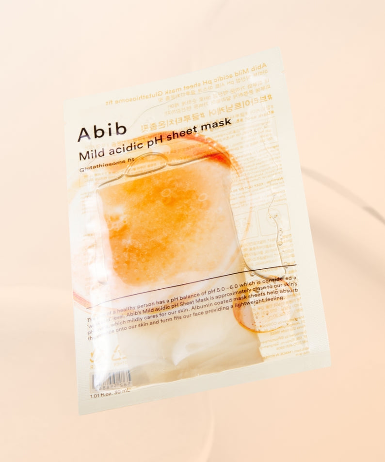 ABIB Mild Acidic pH Sheet Mask Glutathione Fit 1 Sheet