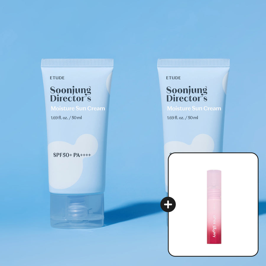 ETUDE Value Double Set Soon Jung Director Moisture Sun Cream , SPF50+ PA++++ 50ml