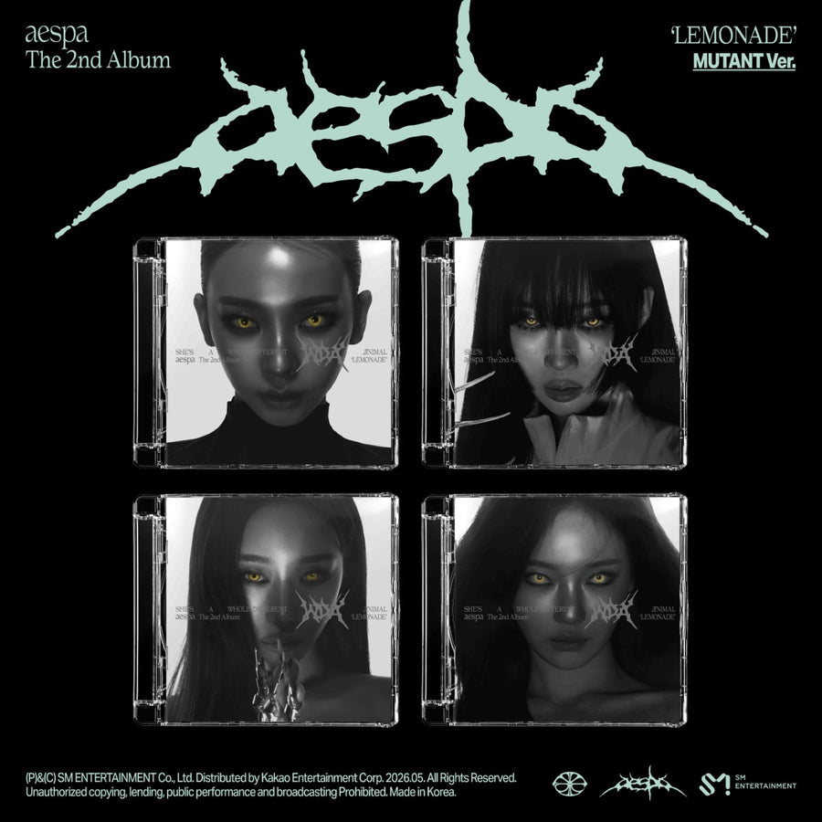 aespa - 2nd Full Album [LEMONADE] (MUTANT Ver.) (Random 1 of 4) - Album Kpop