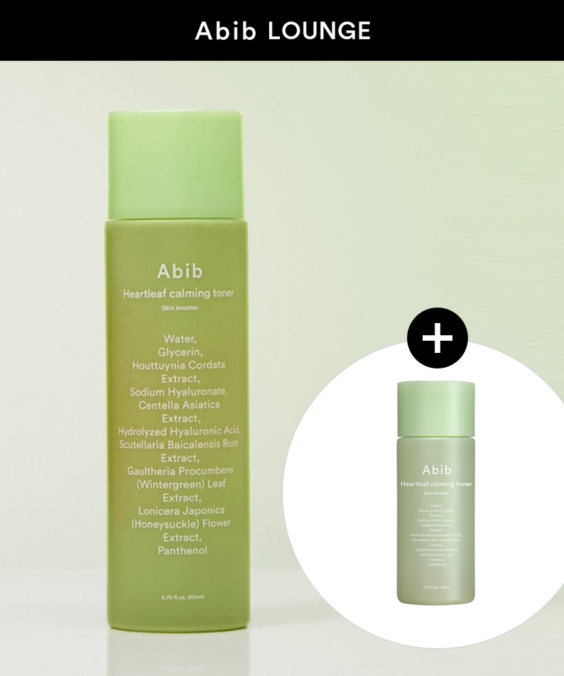 ABIB Heartleaf Calming Toner Skin Booster 200ml Lounge Bonus