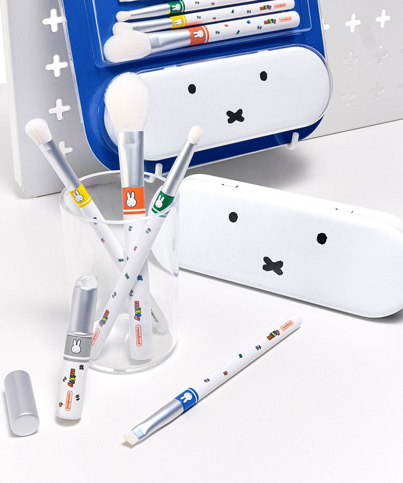 ROM&ND x Miffy Brush 5-piece Set (+ Pouch)