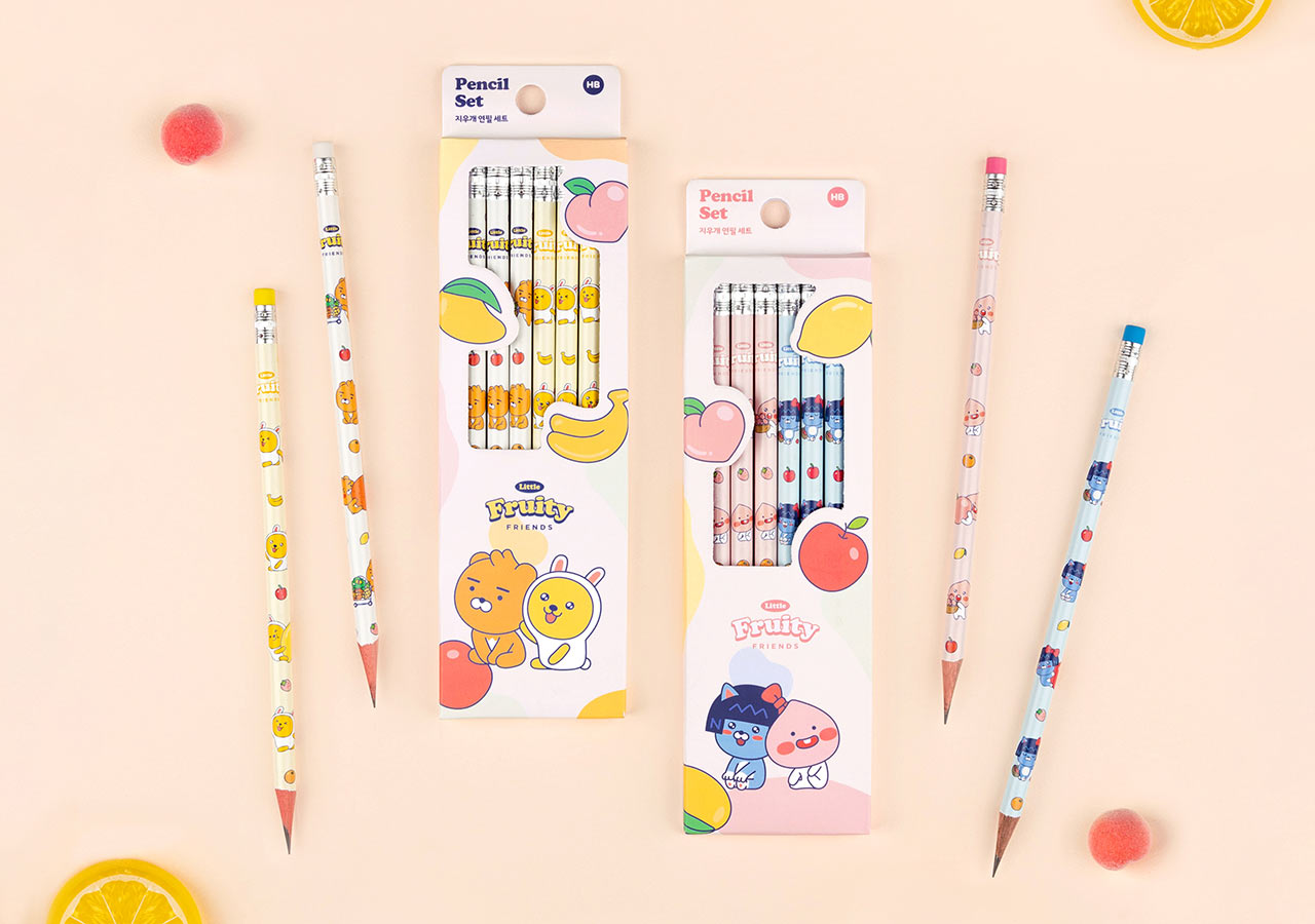 Kakao Friends Little Apeach Pencil Set Set