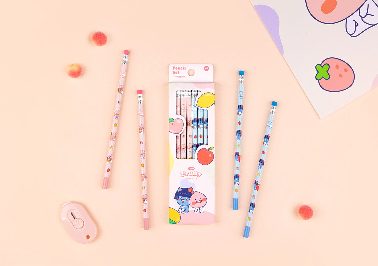 Kakao Friends Little Apeach Pencil Set Set