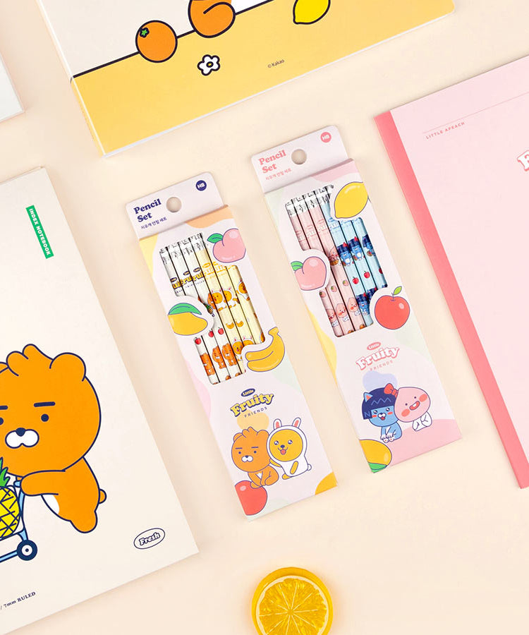 Kakao Friends Little Apeach Pencil Set Set