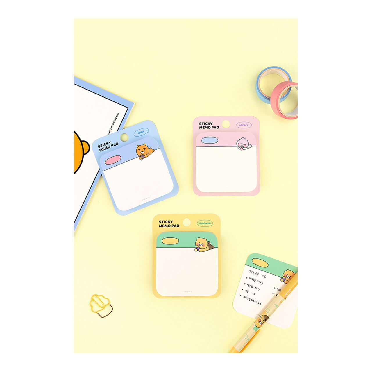Kakao Friends Chunsik Sticky Notes