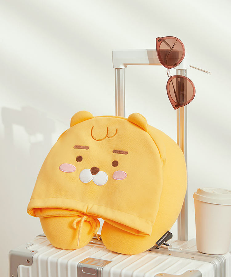 Kakao Friends Little Ryan Hooded Neck Pillow