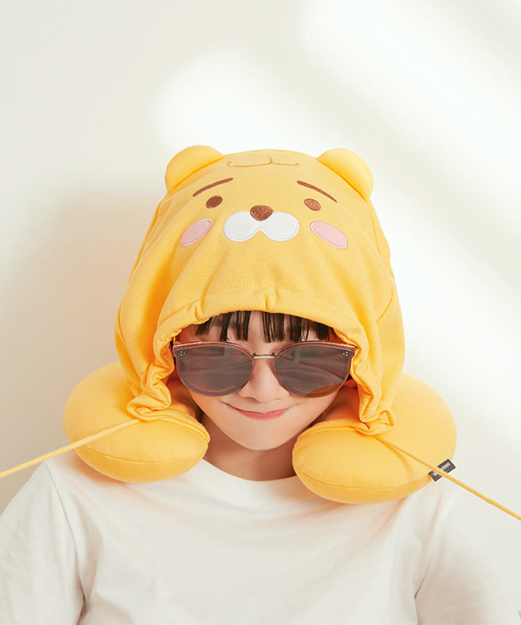 Kakao Friends Little Ryan Hooded Neck Pillow