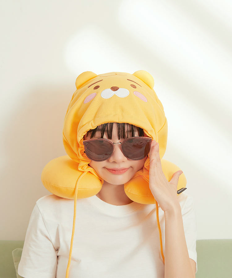 Kakao Friends Little Ryan Hooded Neck Pillow