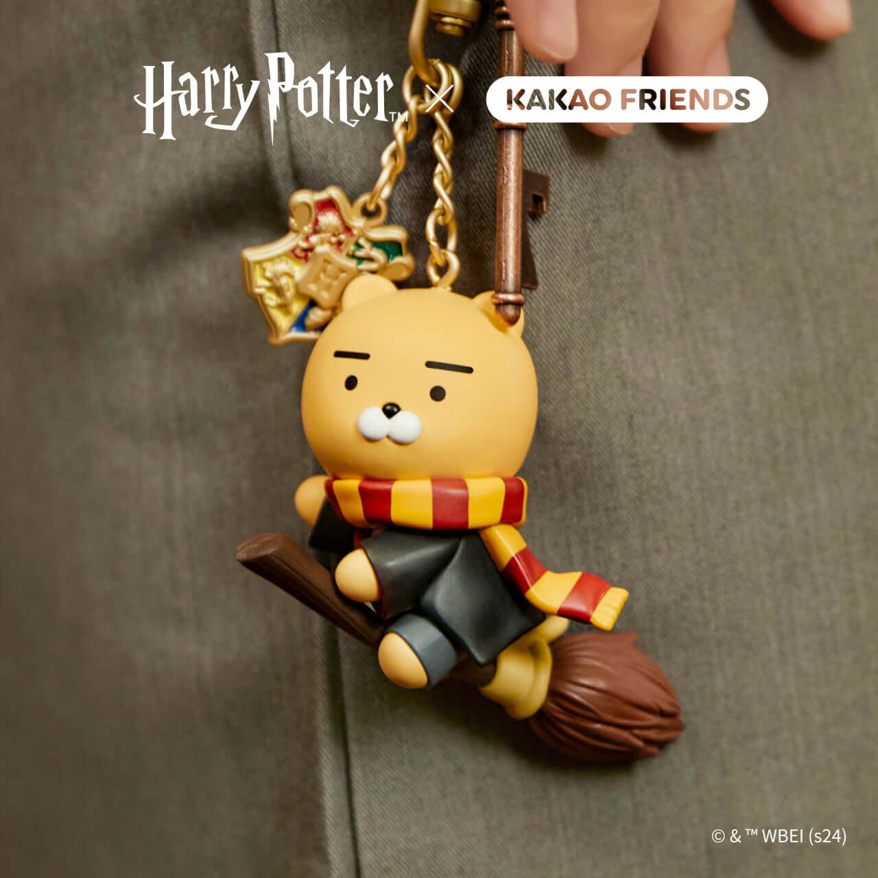 Kakao Friends Ryan Figure Keyring