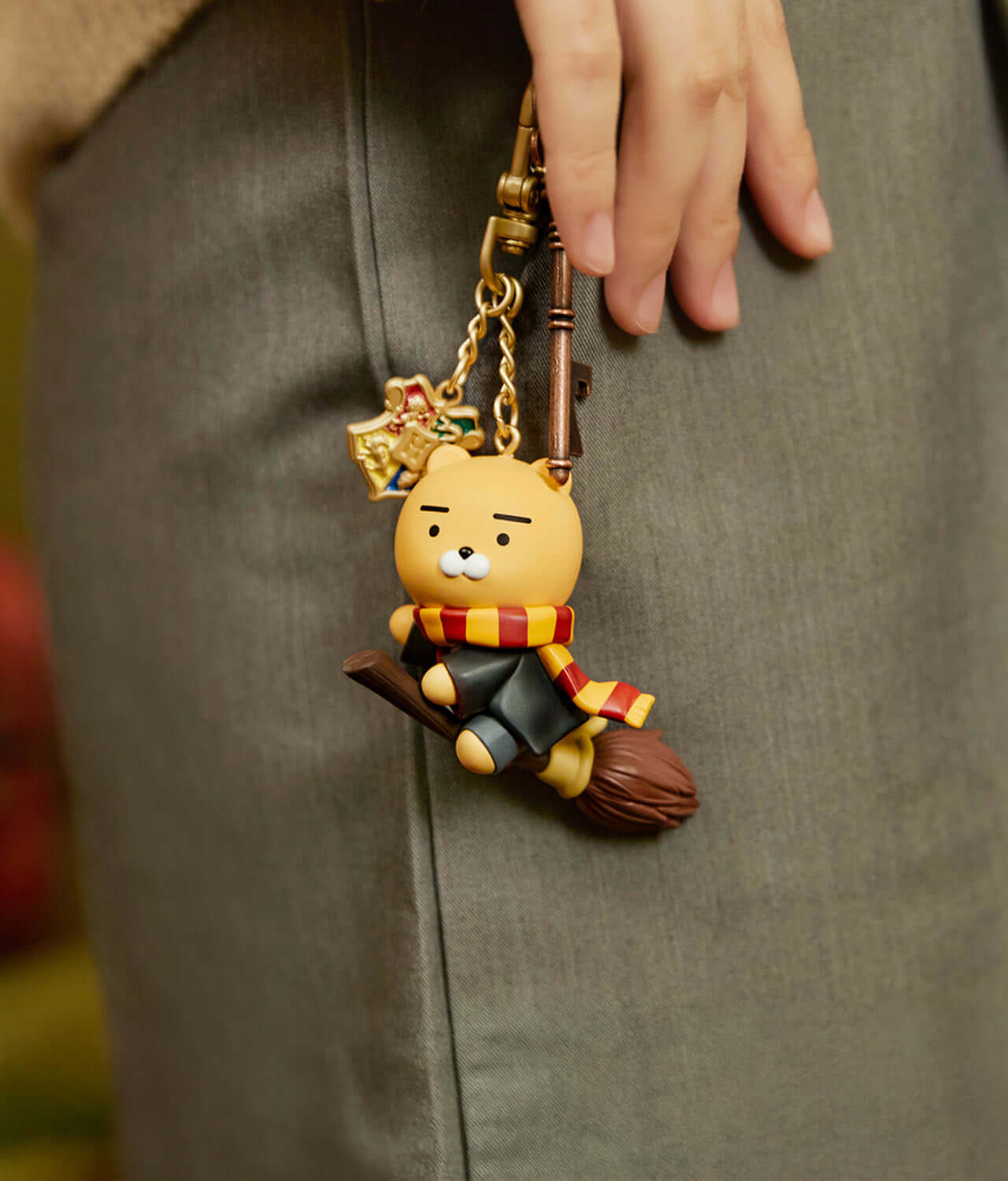 Kakao Friends Ryan Figure Keyring