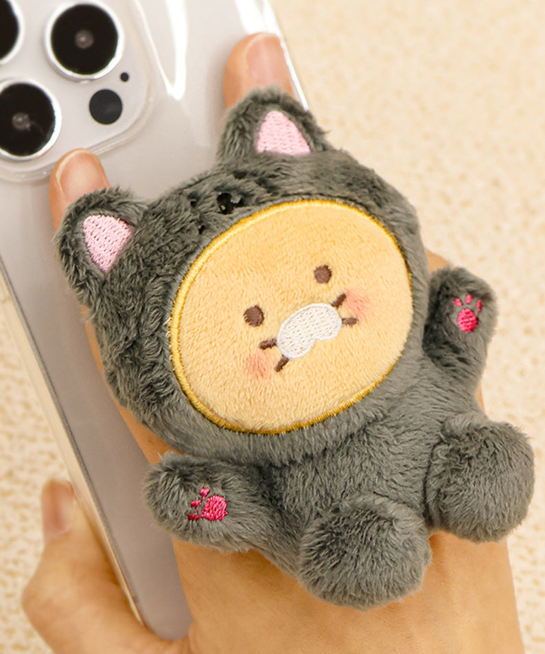 Chunsik Black Phone Accessory - Authentic Kakao Friends from Korea | Koolseoul