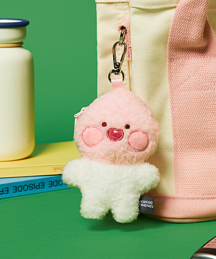 Plush Little Apeach Car Accessory - Authentic Kakao Friends from Korea | Koolseoul