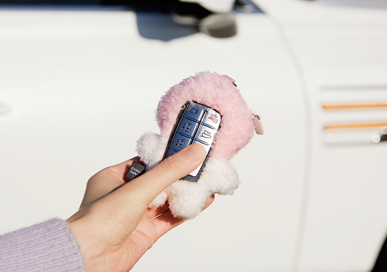 Plush Little Apeach Car Accessory - Authentic Kakao Friends from Korea | Koolseoul