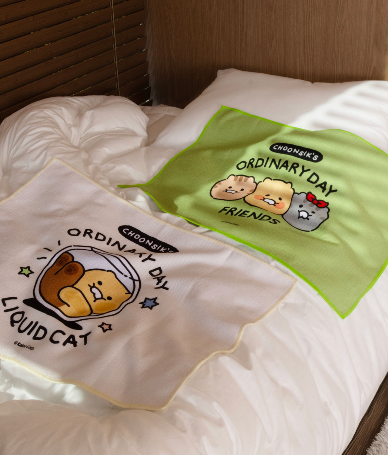 Chunsik Yoga Towel Green Serviette - Official Kakao Friends merchandise | Koolseoul