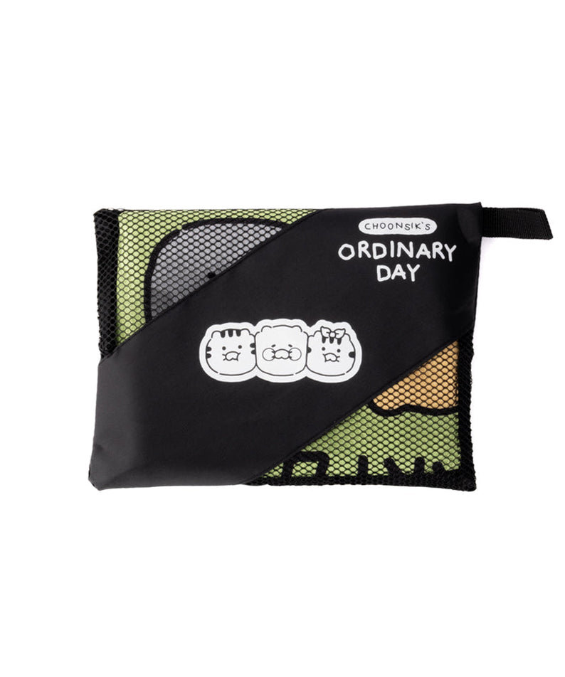 Chunsik Yoga Towel Green Serviette - Official Kakao Friends merchandise | Koolseoul