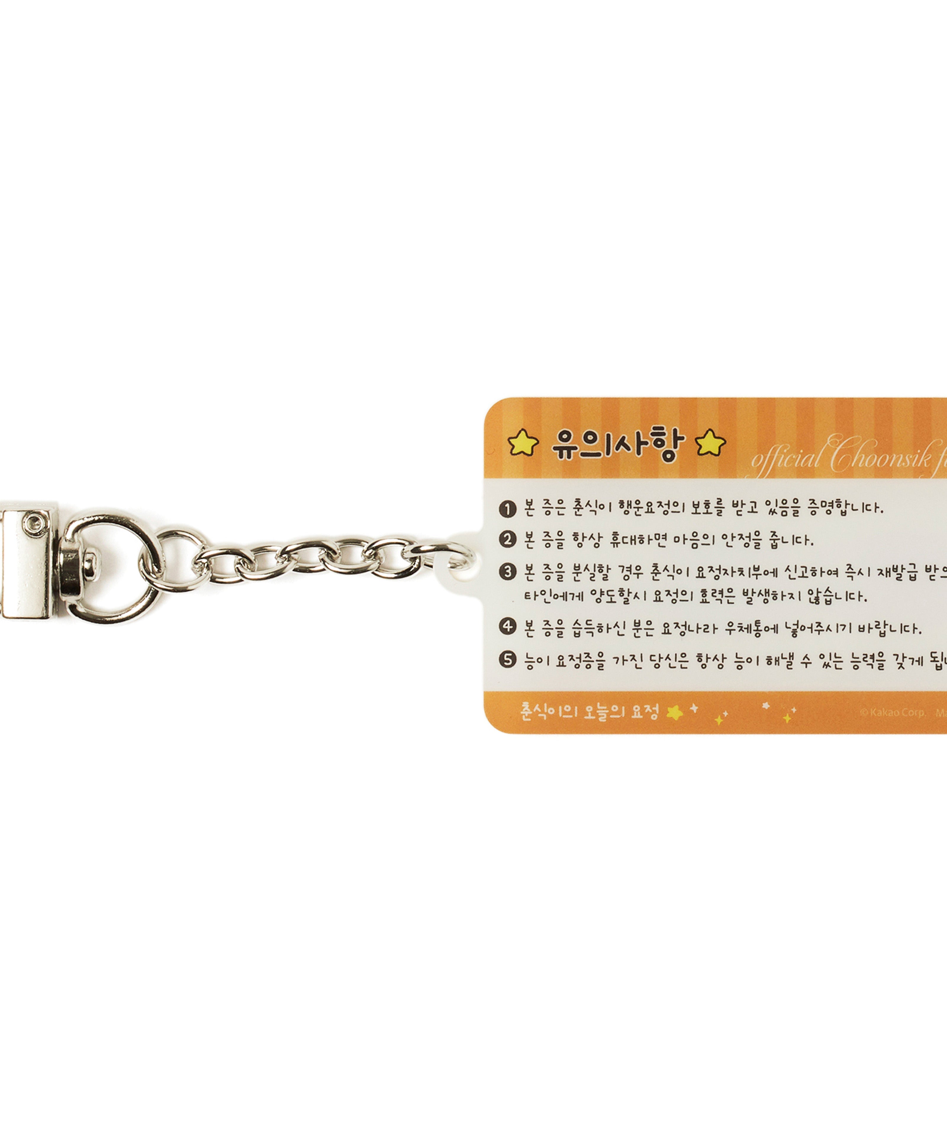 Acrylic Keychain(6 1) Chunsik - Authentic Kakao Friends from Korea | Koolseoul