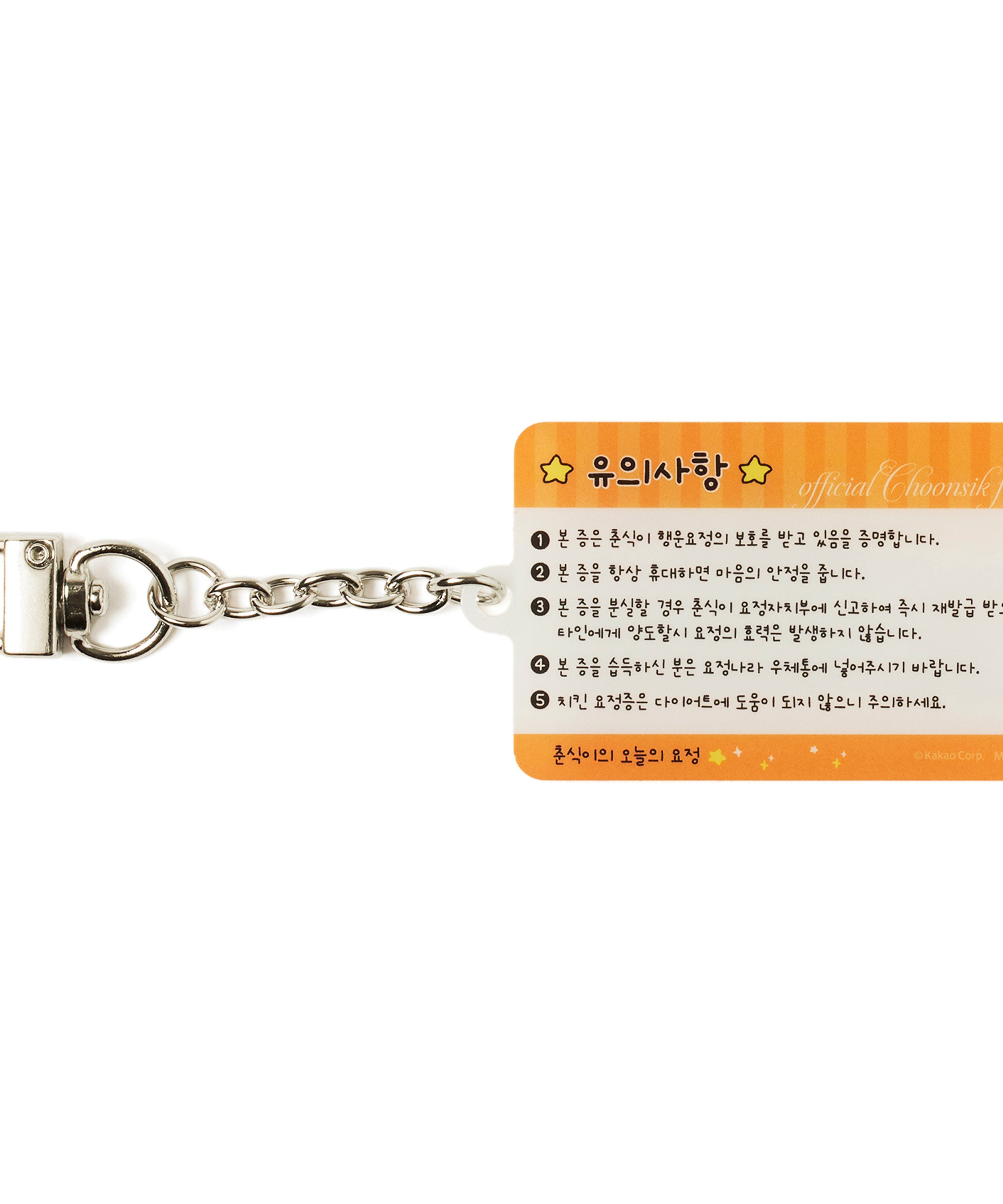 Acrylic Keychain(6 1) Chunsik - Official Kakao Friends merchandise | Koolseoul