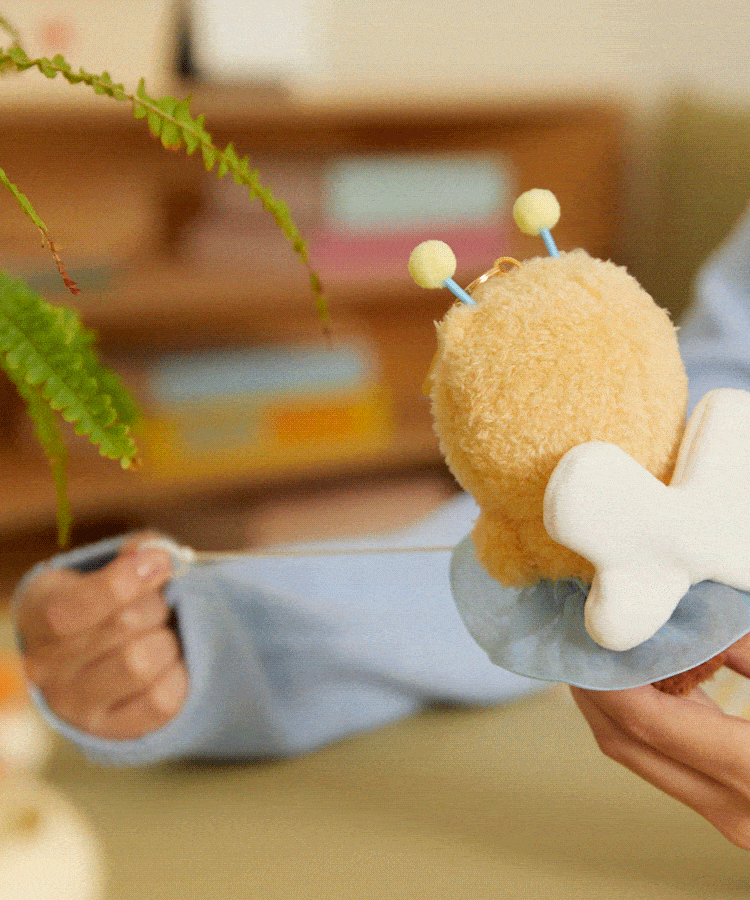Kakao Friends Chunsik Plush Keyring