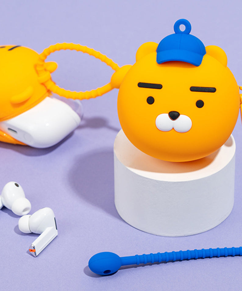 Silicone Pouch Ryan Hat(BLUE) - Authentic Kakao Friends from Korea | Koolseoul