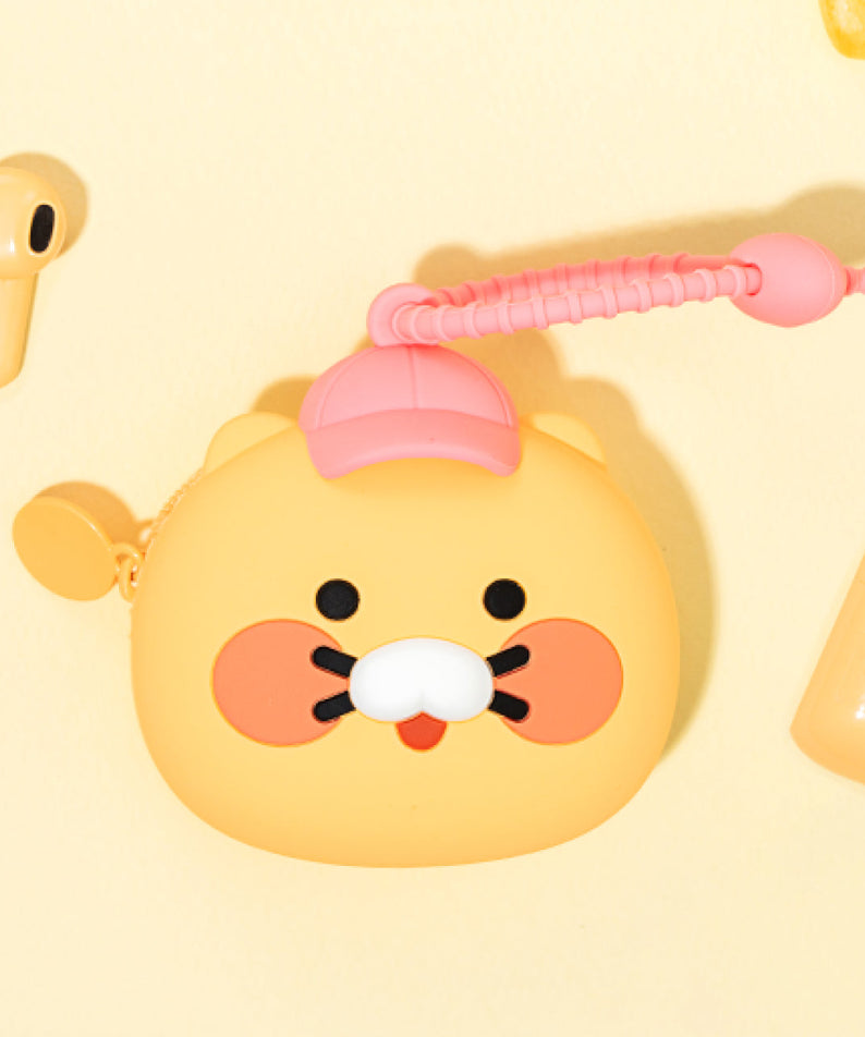 Silicone Pouch Chunsik Hat(PINK) - Authentic Kakao Friends from Korea | Koolseoul