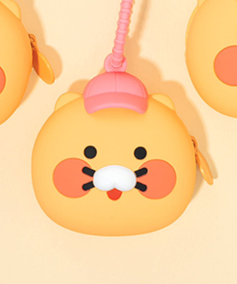Silicone Pouch Chunsik Hat(PINK) - Authentic Kakao Friends from Korea | Koolseoul