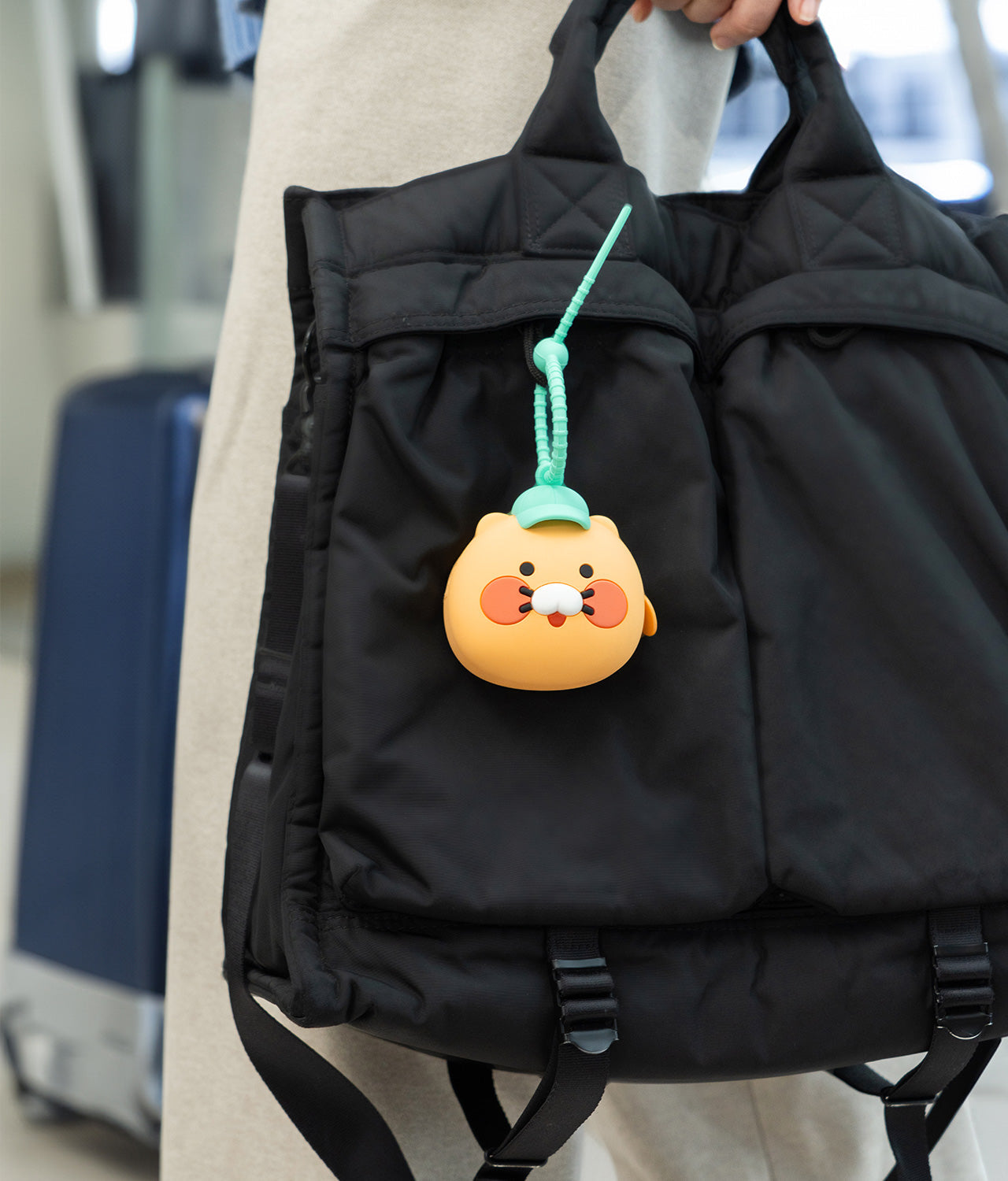 Silicone Pouch Ryan Hat(BLUE) - Authentic Kakao Friends from Korea | Koolseoul