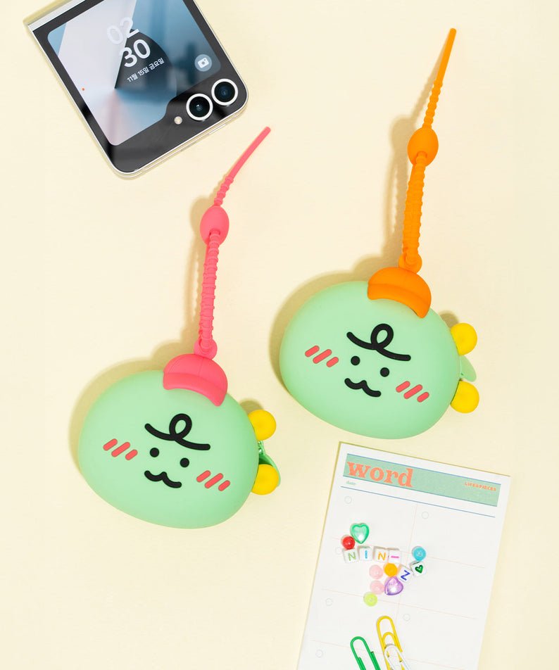 Silicone Pouch Jordy Hat(PINK) - Korean kawaii Kakao Friends | Koolseoul