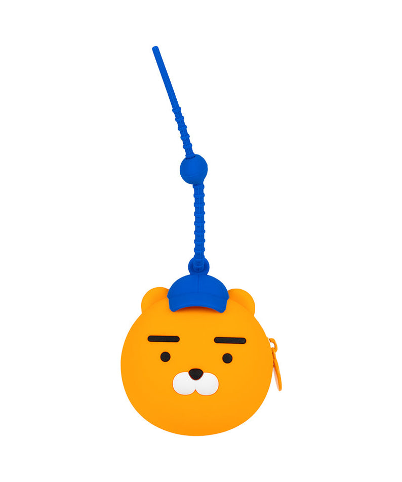 Silicone Pouch Ryan Hat(BLUE) - Authentic Kakao Friends from Korea | Koolseoul