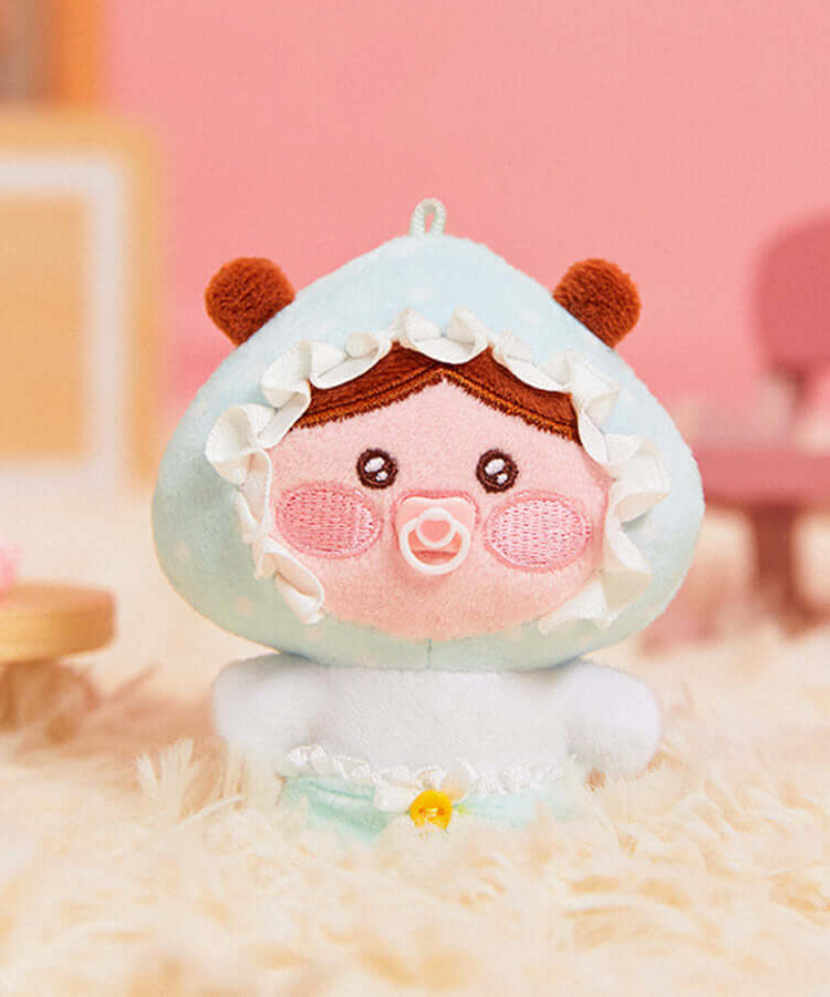 Kakao Friends Little Apeach Plush Keyring