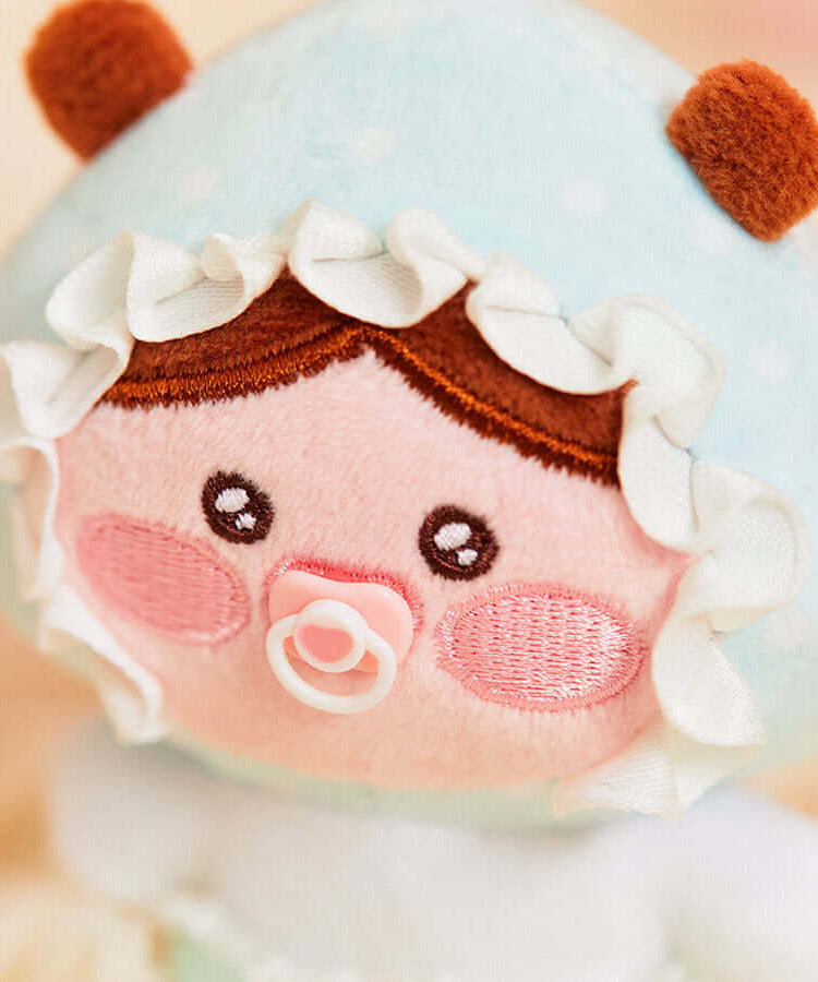 Kakao Friends Little Apeach Plush Keyring