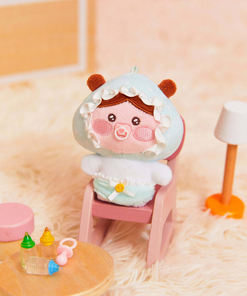 Kakao Friends Little Apeach Plush Keyring