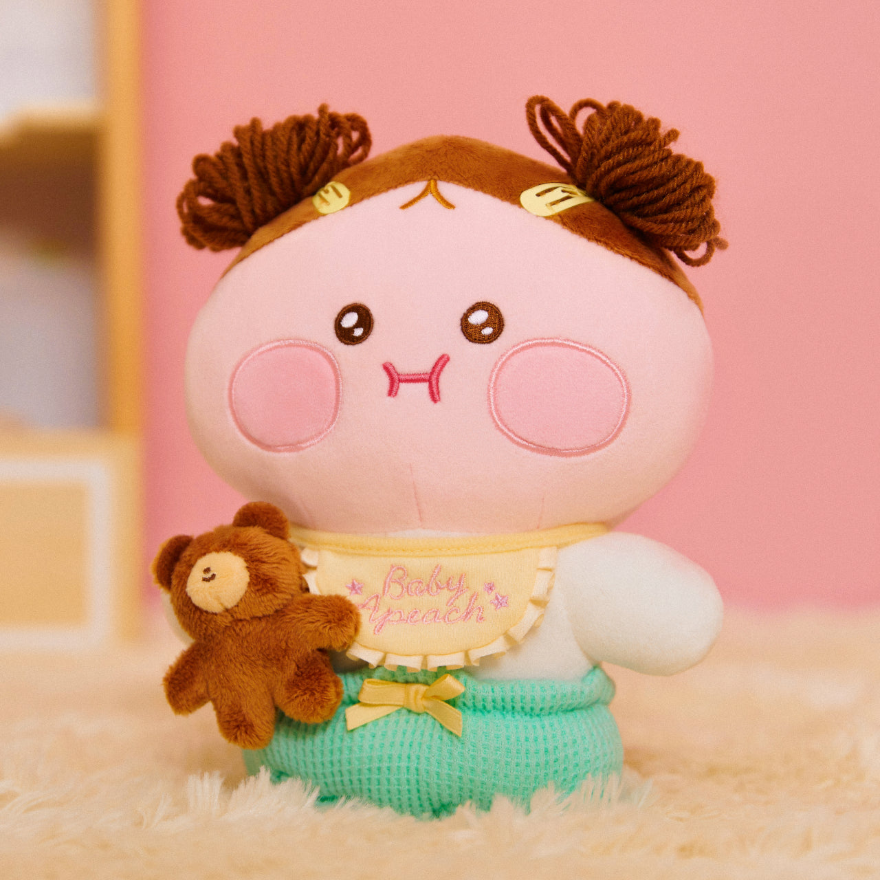 Baby Plush Little Apeach - Official Kakao Friends merchandise | Koolseoul