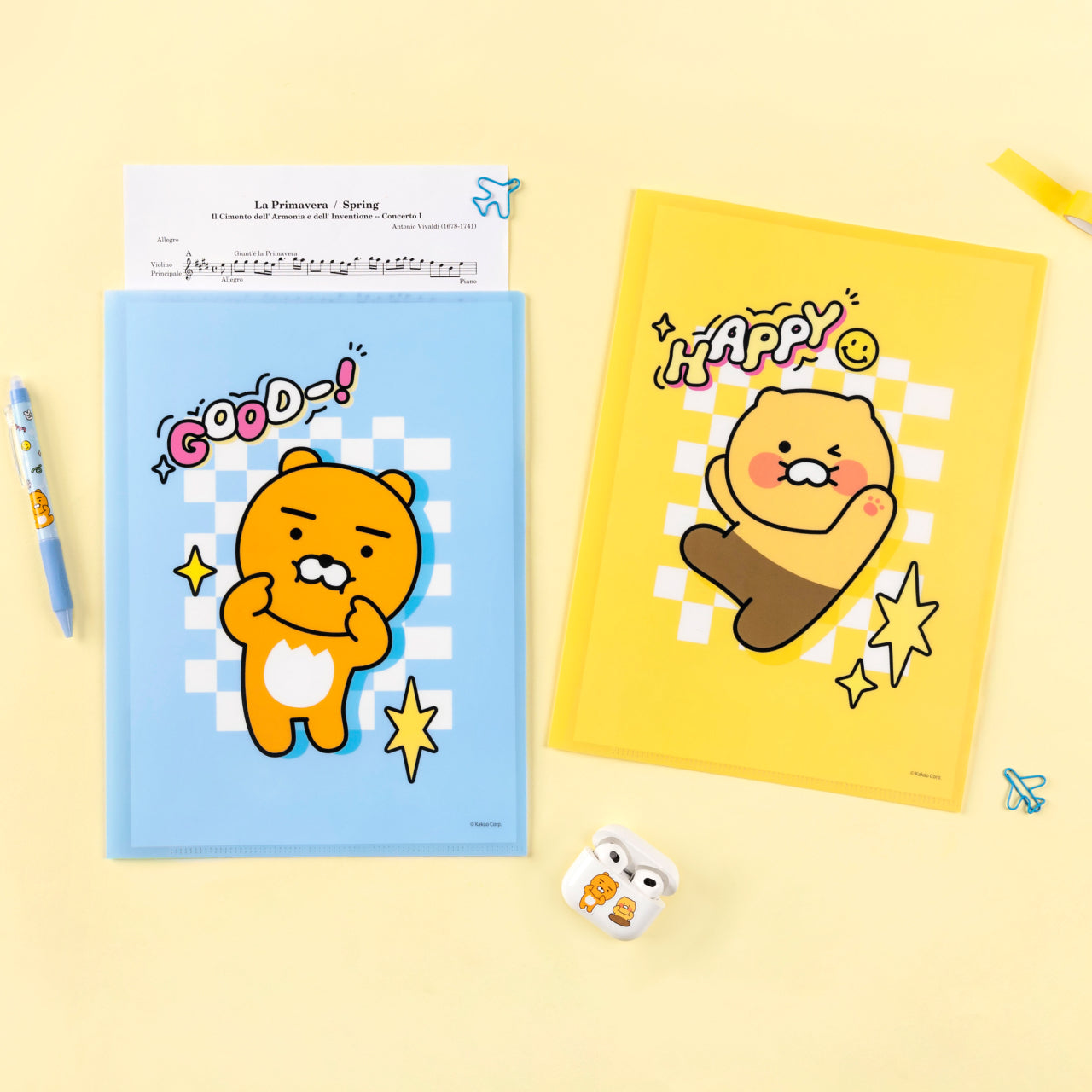2 Chunsik Stationery - Korean kawaii Kakao Friends | Koolseoul