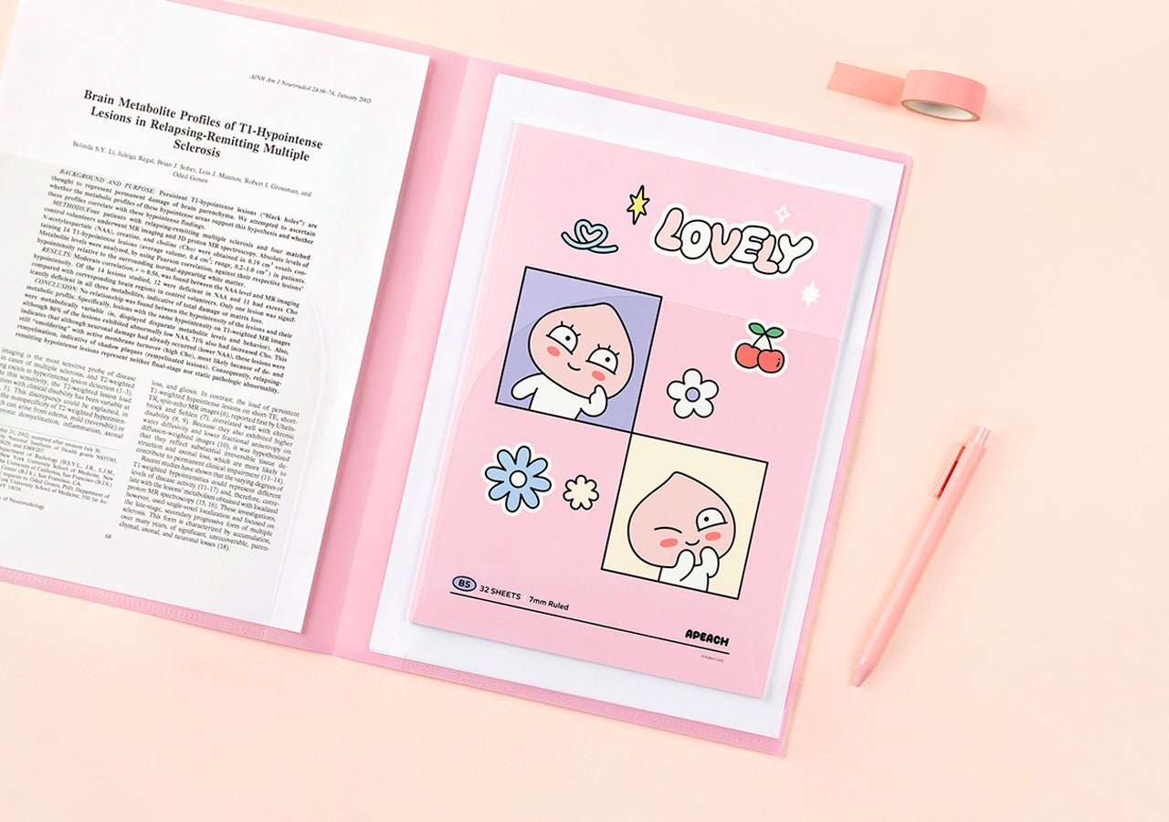 2 Apeach Stationery - Authentic Kakao Friends from Korea | Koolseoul