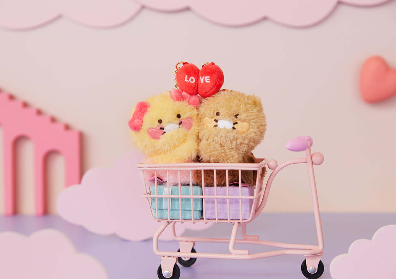 Kakao Friends Chunsik Plush Keyring Set