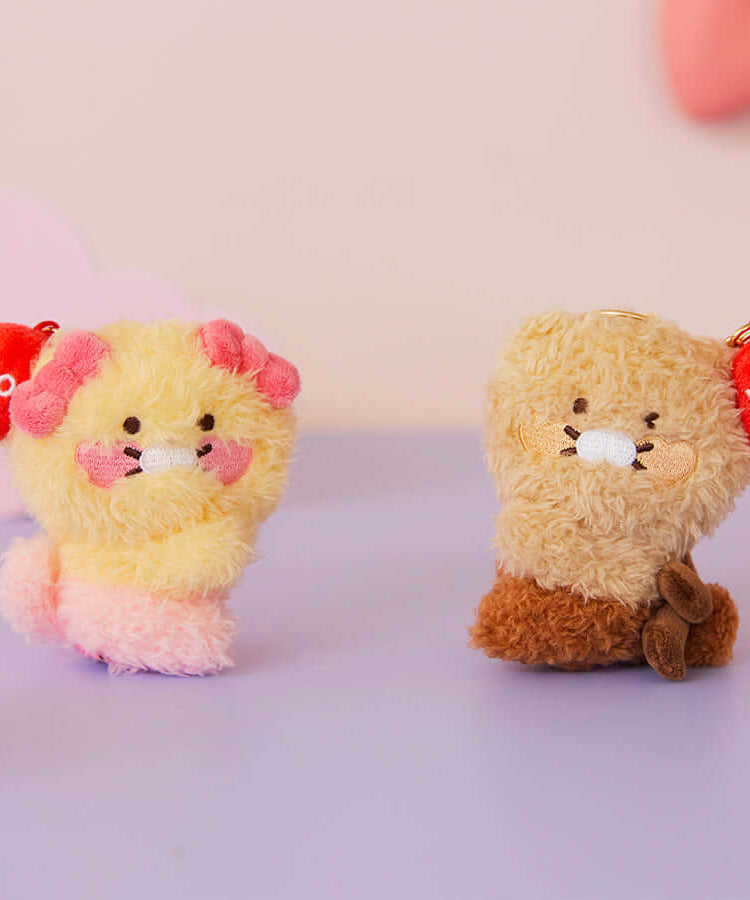 Kakao Friends Chunsik Plush Keyring Set